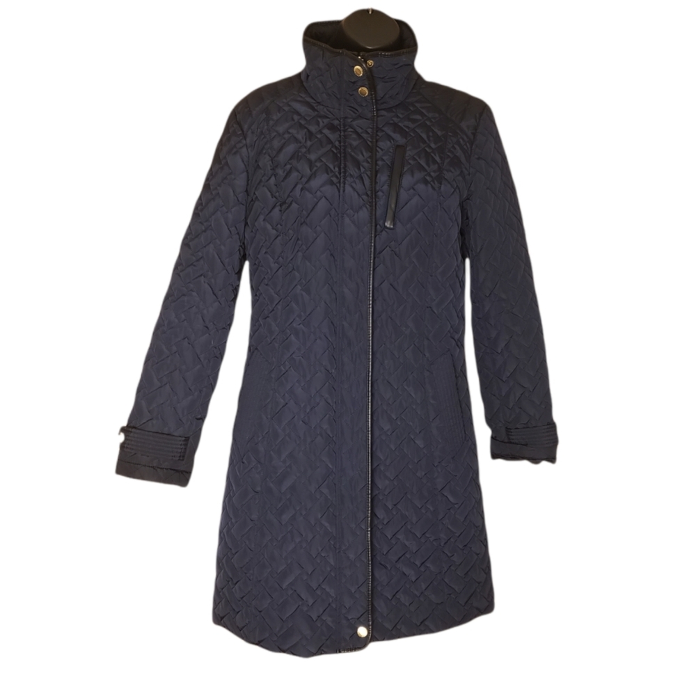 Cole Haan Women's Small Dark Navy Quilted Jacket